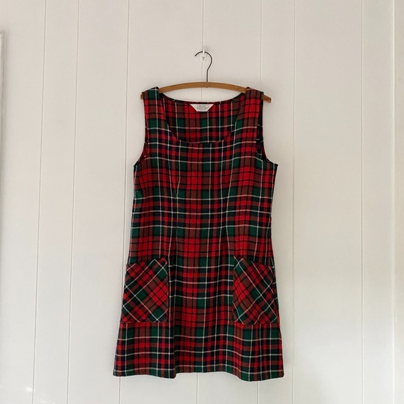 Vintage Dresses & Skirts - Vintage Plaid Wool Dress